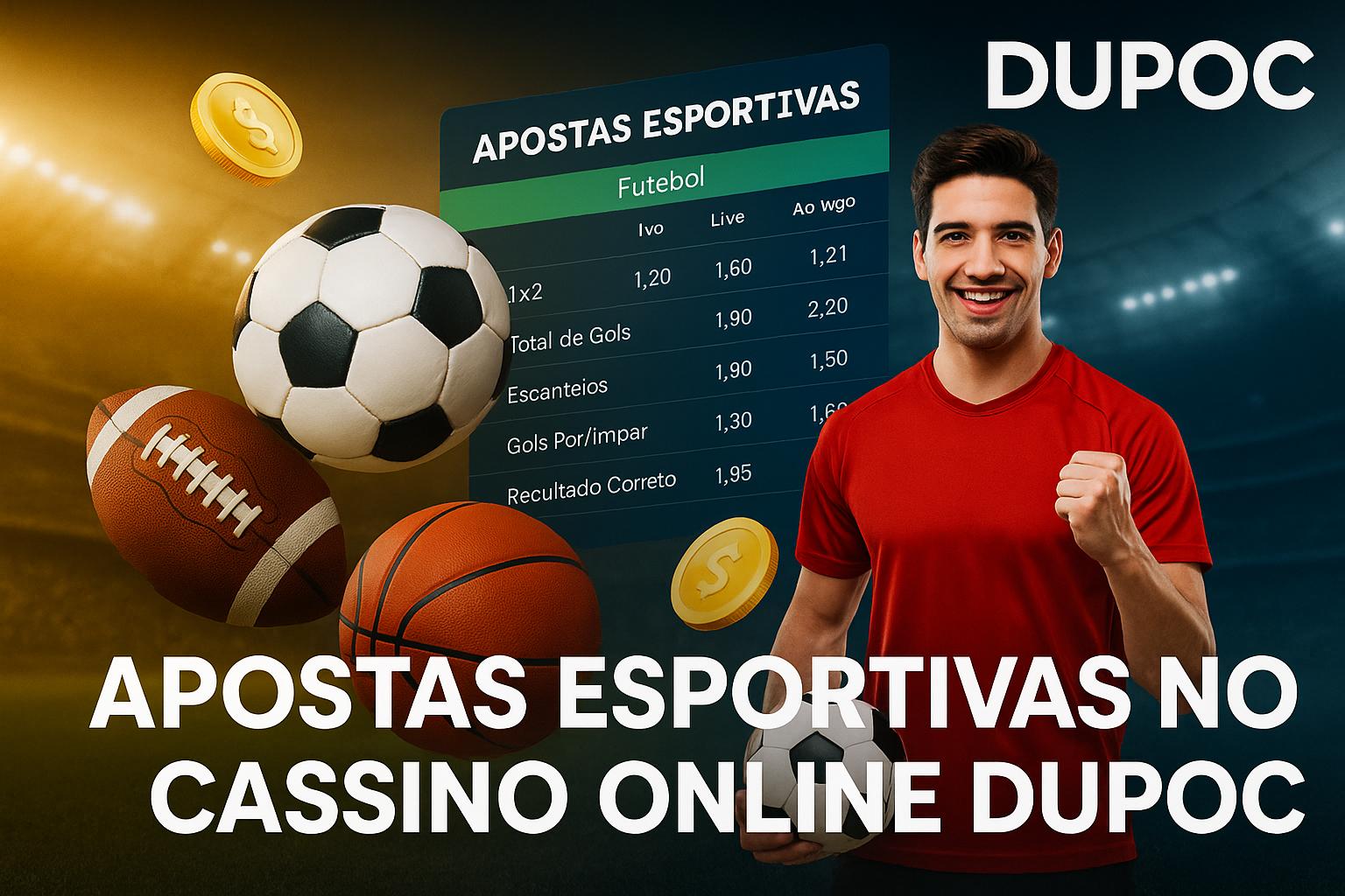 Aposte em apostas esportivas no cassino online DUPOC